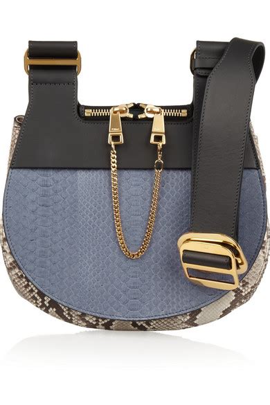 chloe drew shoulder bag|chloe drew python bag.